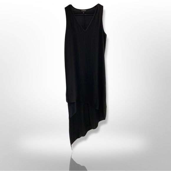 EXPRESS • Chic Black Sleeveless MIDI Dress - Picture 1 of 5